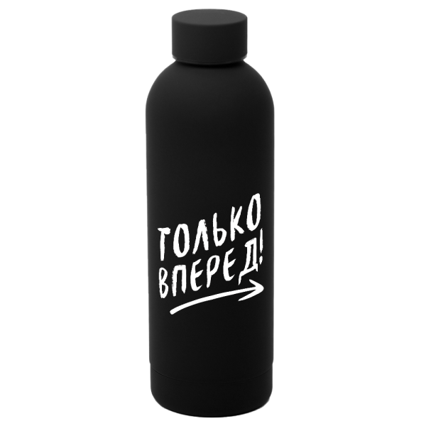 Термобутылка Perfecto софт-тач, черный