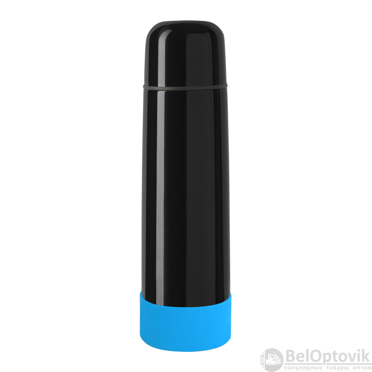 Термос Picnic Bright To Go, чёрный/голубой