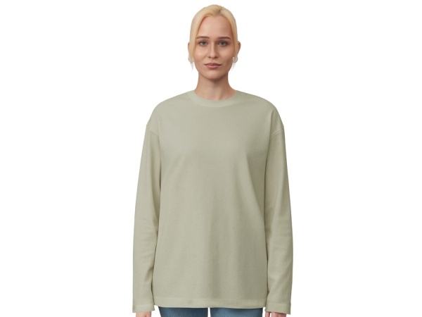 Лонгслив оверсайз «Berlin» унисекс, Размер XL-2XL, Цвет зеленый оливковый