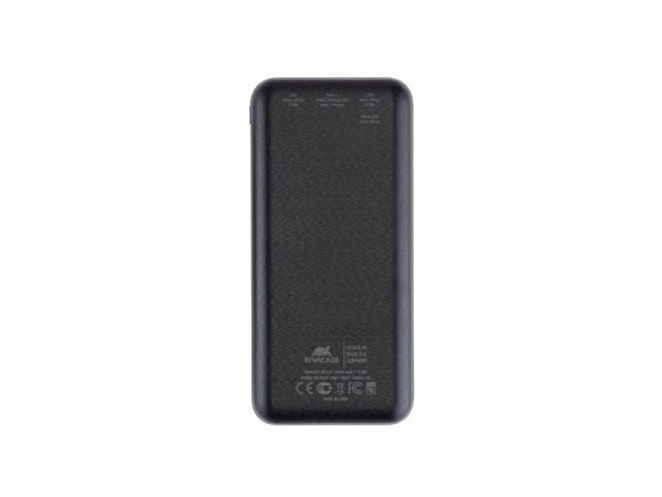Внешний аккумулятор с дисплеем, 20000 mAh, Цвет черный