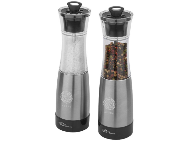 Набор механических мельниц «Duo», Цвет серебристый/прозрачный/черный
