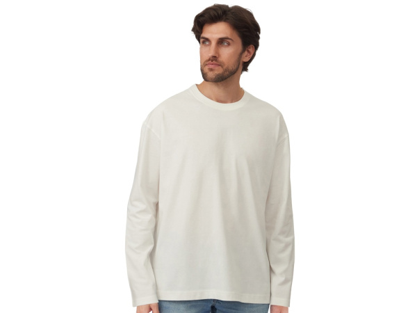 Лонгслив оверсайз «Berlin» унисекс, Размер XL-2XL, Цвет молочный