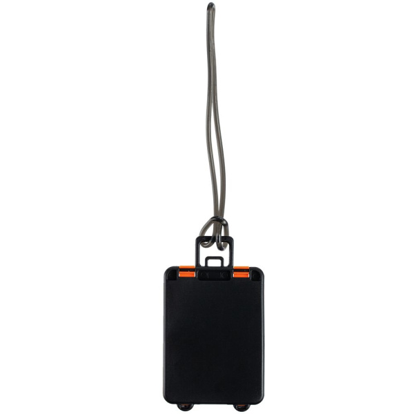 Бирка для багажа Trolley, оранжевая, 9,5х5,5х0,4 см