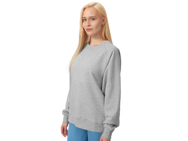 Свитшот оверсайз с рукавом реглан «Belgrade», унисекс, Размер XL, Цвет серый меланж