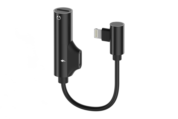 Адаптер аудио DUAL Lightning (аудио+зарядка), OLMIO