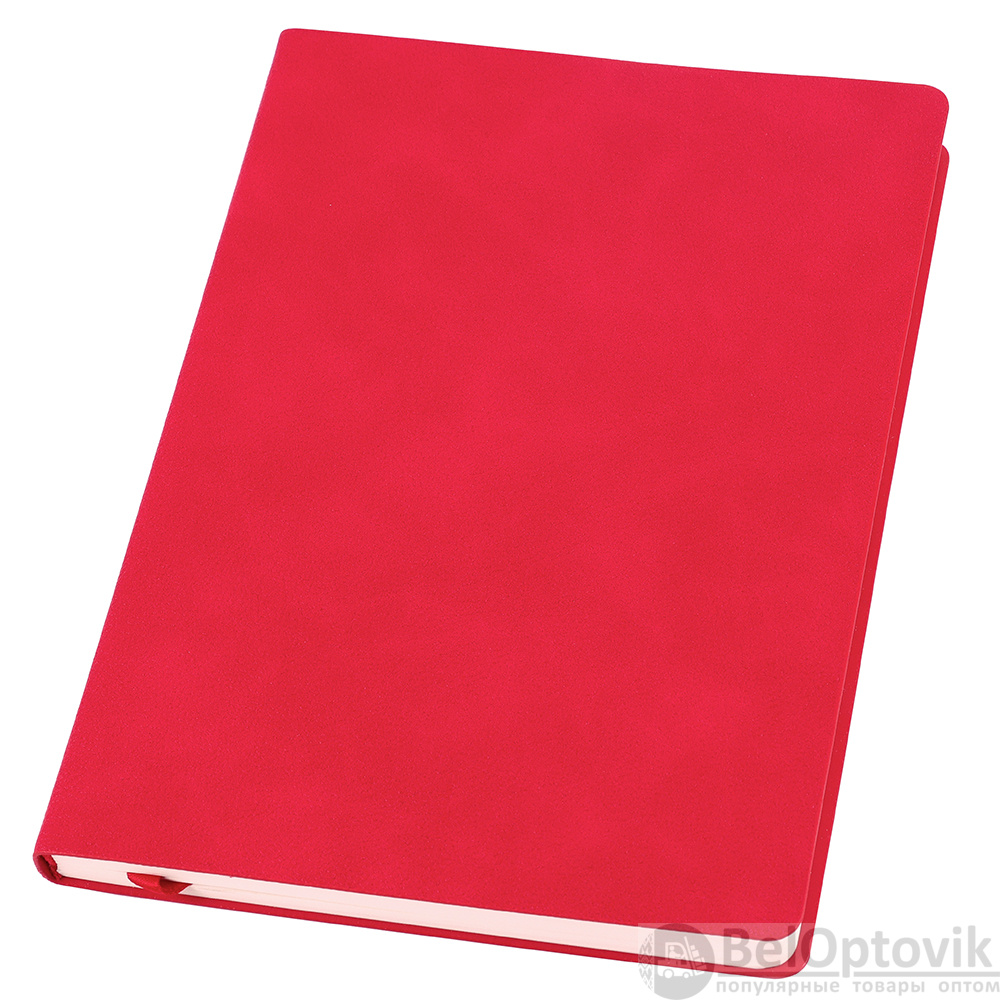 Ежедневник A5 недатированный Farfalla в мягком переплёте, красный