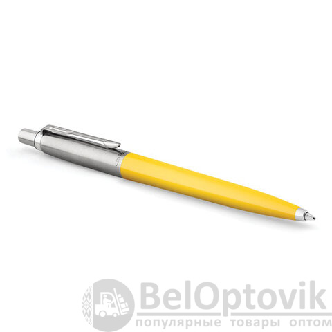 Ручка шариковая PARKER "Jotter Orig Yellow", корпус желтый, нержавеющая сталь, блистер, синяя, 2076056
