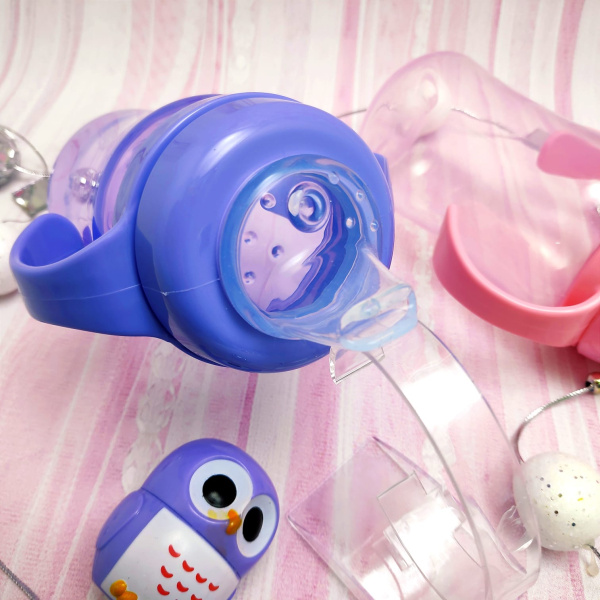 Поильник непроливайка Мать и дитя с силиконовым носиком и съемными ручками, 270 мл (с 6 месяцев)