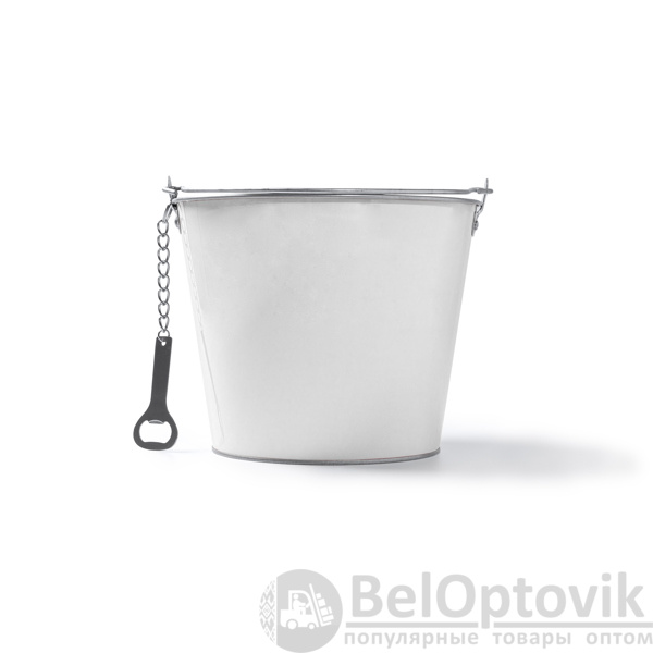 Металлическое ведро LAMBIC, Белый