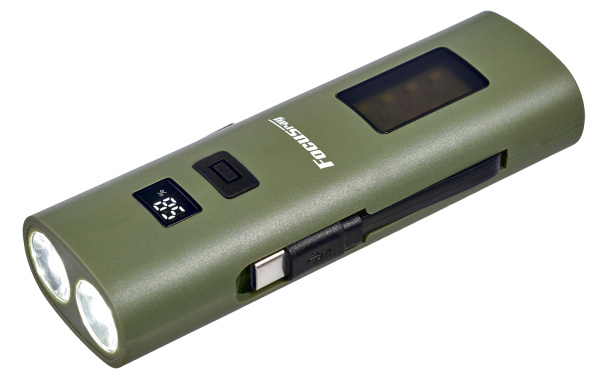 Фонарь FOCUSray 1335 акку 2000мАН.цифровой дисплей,USB кабель, для велосипеда 1/160, шт