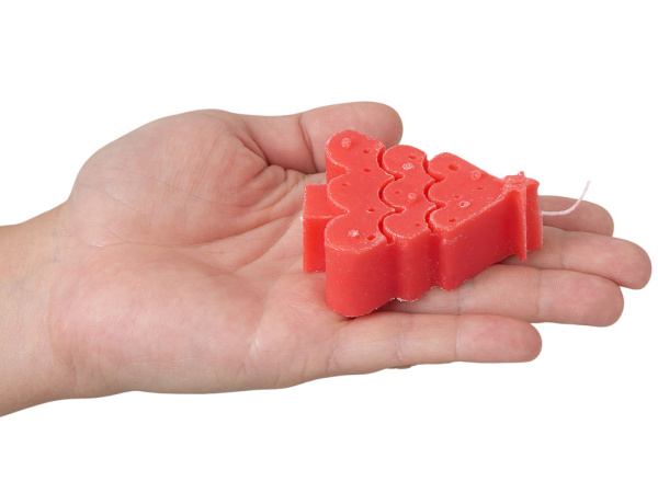 Свеча «Елочка», Цвет красный