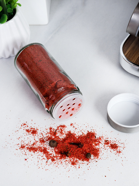 Набор для специй на подставке 8 предметов Квадрат/LQW-040-8 уп 12/