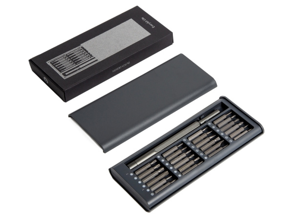 Набор отверток 24-в-1 «Everybit lite», Цвет серый