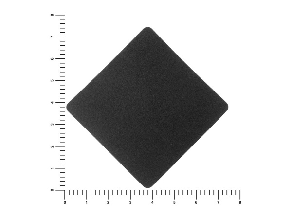 Патч «Ромб», nubuk, Цвет черный