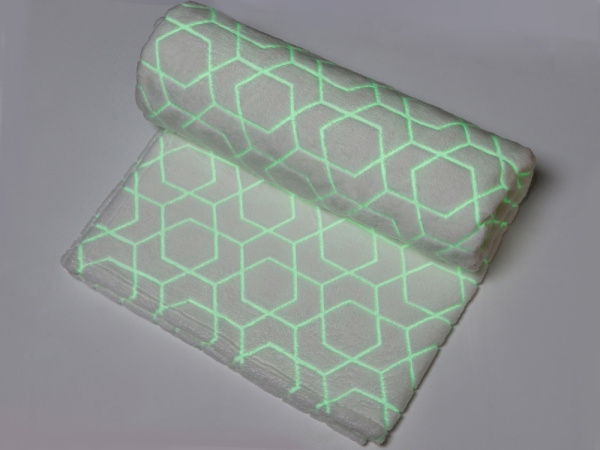 Светящийся в темноте плед «Lattice», Цвет белый