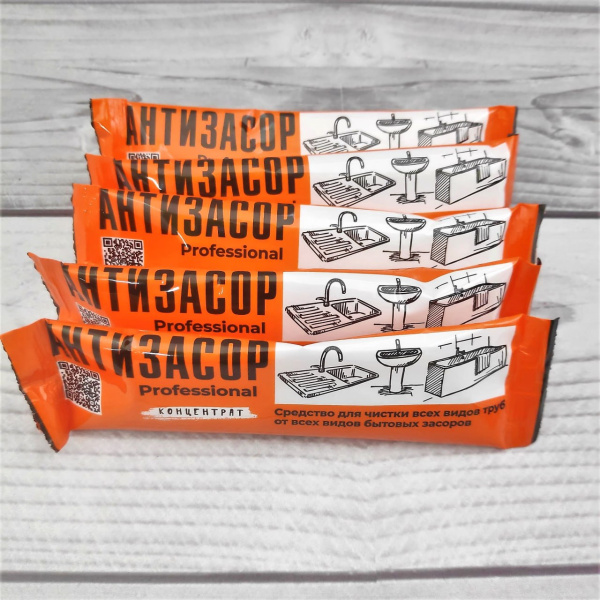 Средство для удаления засоров труб  Антизасор Professional стик-концентрат 5х35 гр. "Любо Дело"