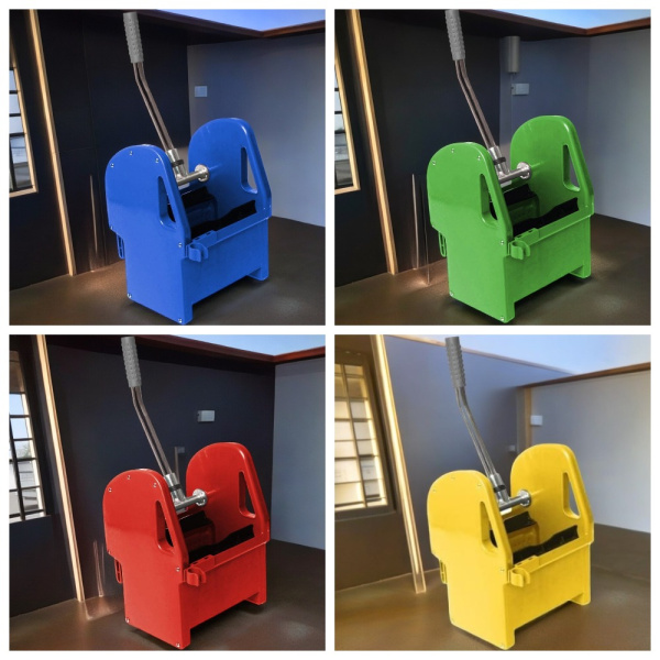 Отжим для мопа универсальный вертикальный желтый