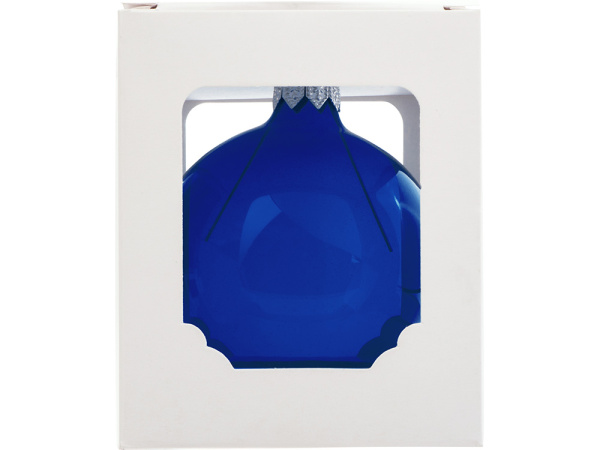 Стеклянный шар на елку «Fairy tale», 6 см, Цвет синий полупрозрачный