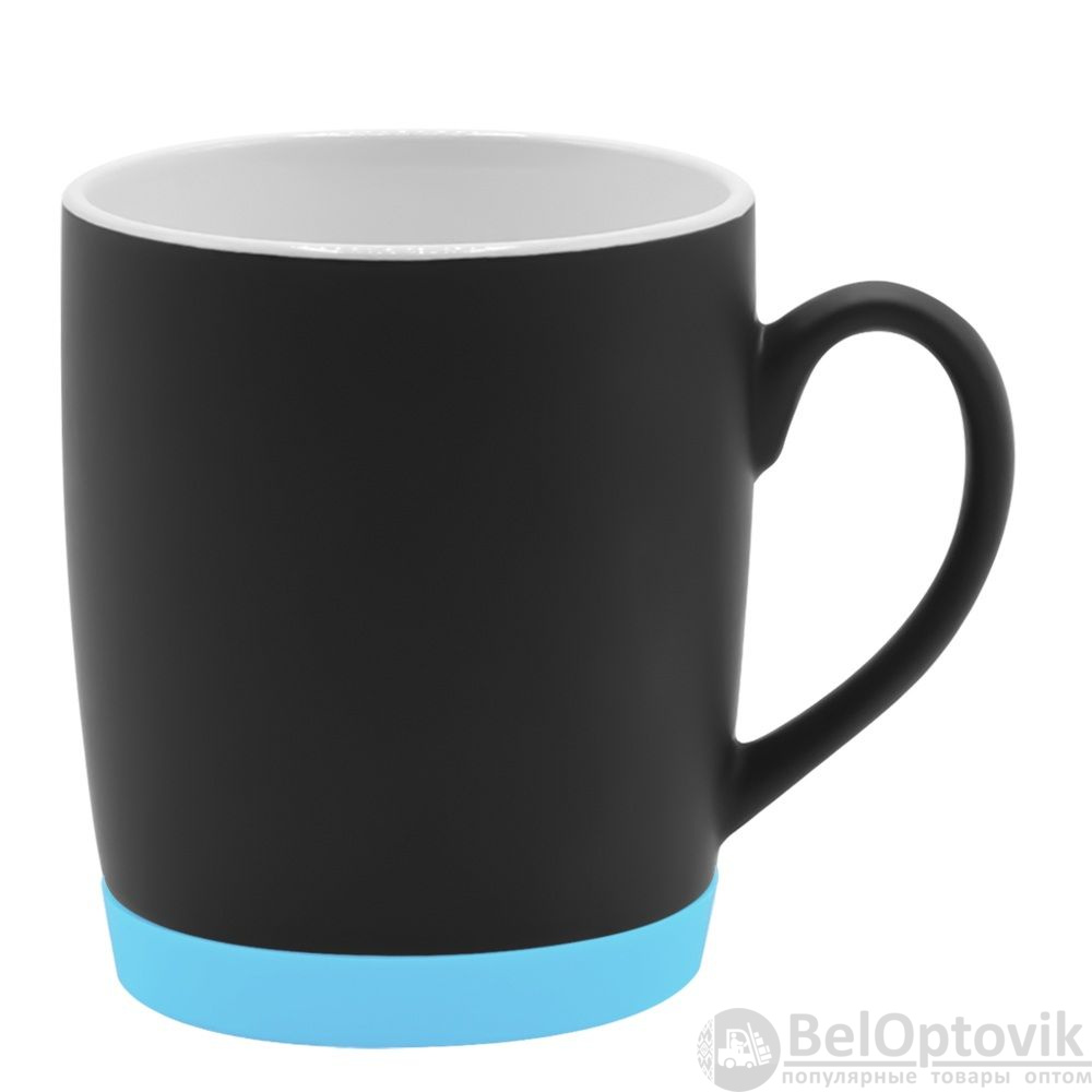 Кружка Make Me To Go, чёрная/голубая