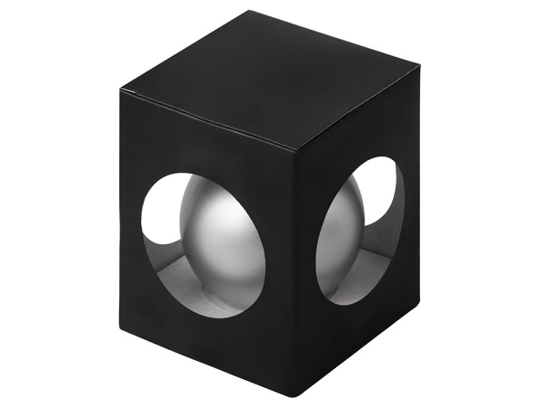 Стеклянный елочный шар «Frozi», Цвет серебро металлик