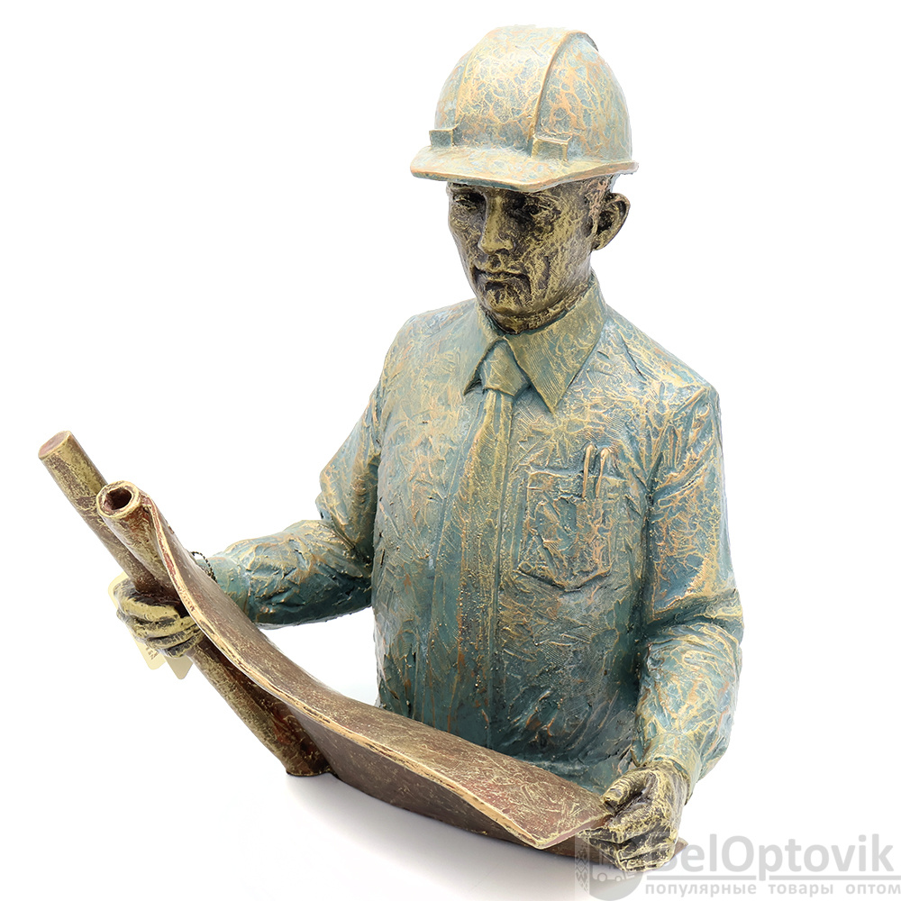 Композиция &amp;quot;Начальник производства&amp;quot; бронза с чернением