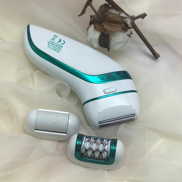 Эпилятор женский 3в1 VGR V-713 (насадки бритва, пемза)