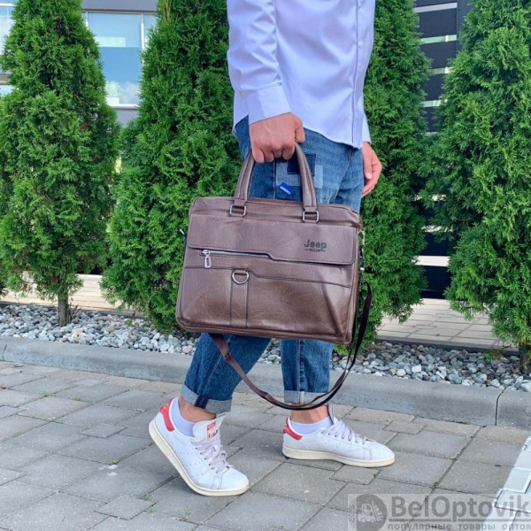 Мужская деловая сумка/портфель Jeep Buluo для документов