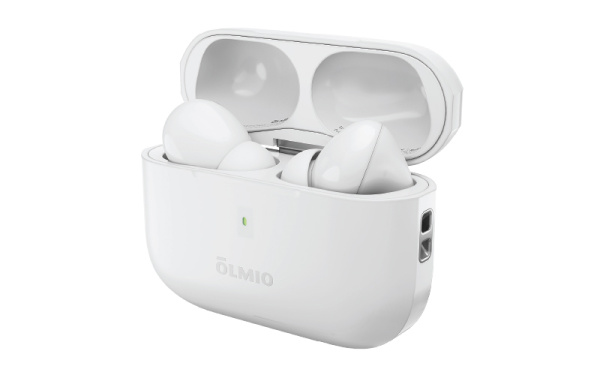 Наушники беспроводные "TWE-23", ANC+ENC, True Wireless, white, OLMIO