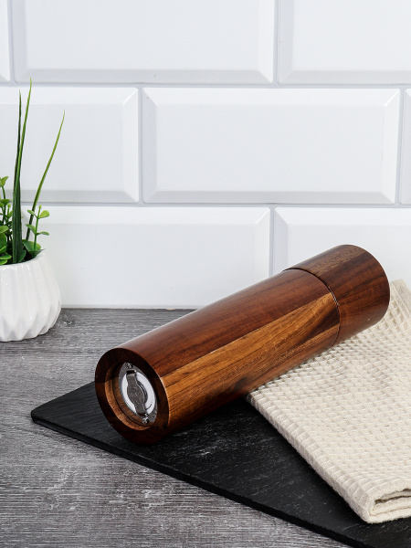 Мельница для специй и соли 20 см Акация / JS-E00A3-20 /уп 64/