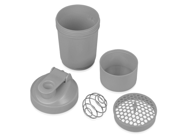 Шейкер для спортивного питания «Level Up», Цвет серый