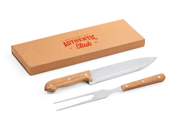 Набор для барбекю «SALSA», Цвет натуральный/серебристый