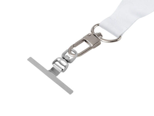 Лента под сублимацию для телефона с замком обрыва, 2,5 см, Цвет белый