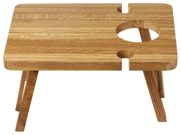 Складной столик из дуба «Snack&Wine», Цвет натуральный коричневый