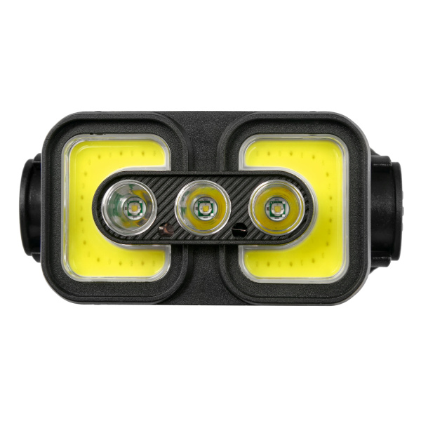 Фонарь налобный FOCUSray 1306 акку 18650 1200 мАН 3,7V индикатор заряда,сенсор,3 диода 3W +2 СОВ 3W 1/180, шт