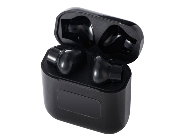 Беспроводные наушники TWS c подсветкой лого «Twinkles», Цвет черный