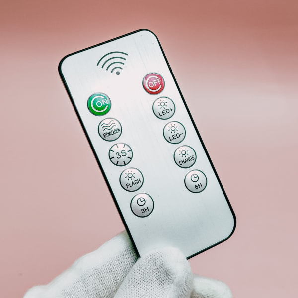 Увлажнитель (аромадиффузор) воздуха Moon Lamp Humidifier с функцией ночника, 1500ml, USB Белая (без пульта, аккумуляторная)