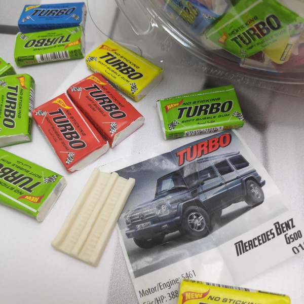АКЦИЯ! Блок жевательных резинок Turbo Xtreme, 300 шт. (BIG BOX сфера)