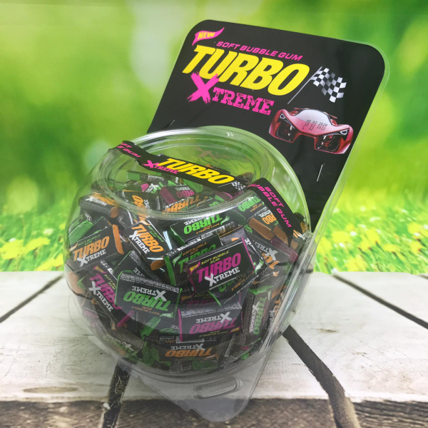 Блок жевательных резинок Turbo Xtreme, 300 шт. (BIG BOX)
