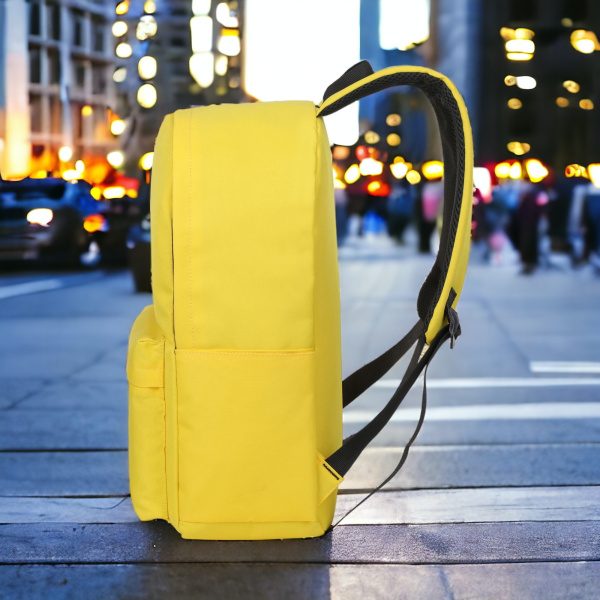 Рюкзак для ноутбука City Extra Backpack 15,6", желтый / Удобный органайзер для ручек, телефона, планшета или ноутбука