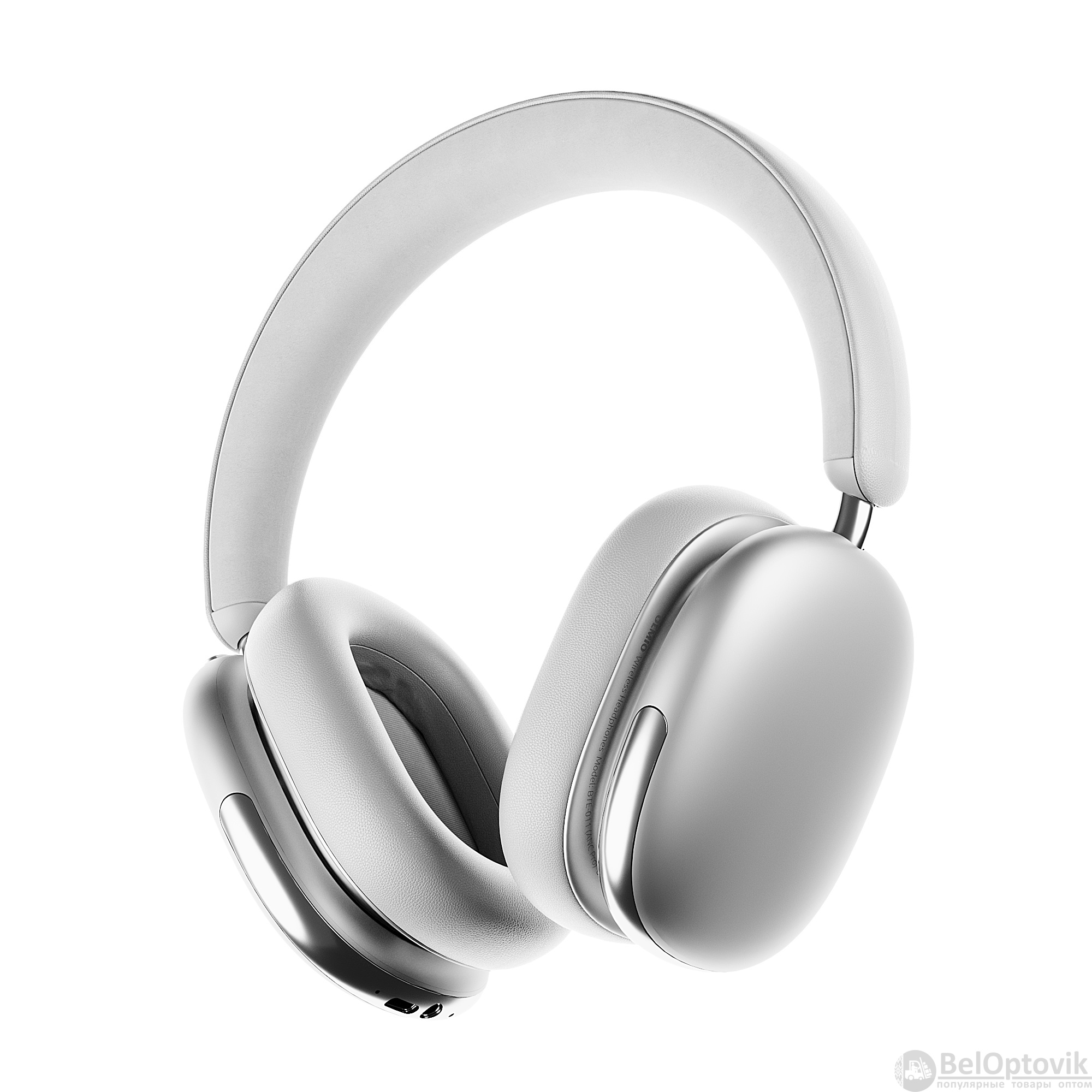 Наушники полноразмерные ANC Air, silver, OLMIO