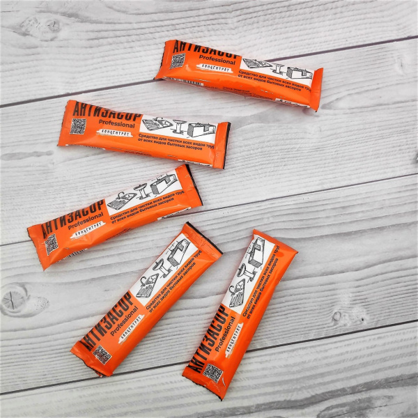 Средство для удаления засоров труб  Антизасор Professional стик-концентрат 5х35 гр. "Любо Дело"