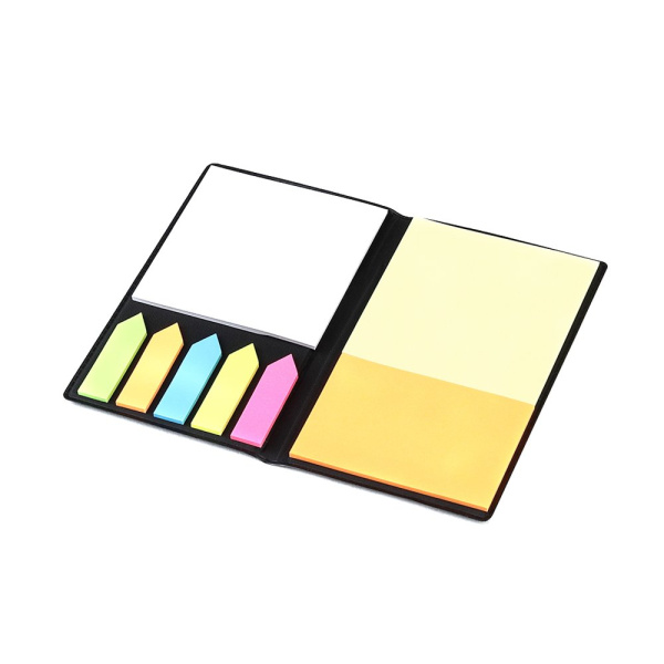 Набор цветных бумажных стикеров Taler/ Комплект разноцветных стикеров в обложке из искусственной кожи