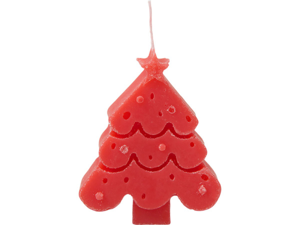 Свеча «Елочка», Цвет красный