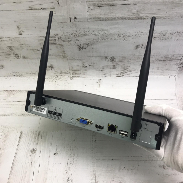 Готовый комплект уличного или внутреннего беспроводного видеонаблюдения на 2 камеры+видеорегистратор HD NVR Kit