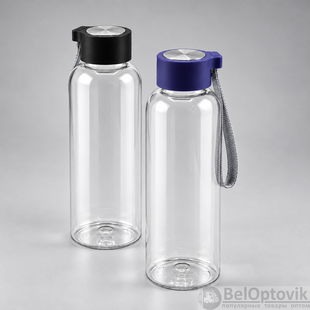 Бутылка пластиковая для воды Metacord, тёмно-синяя