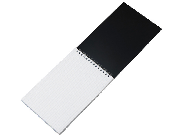 Блокнот А5 в пластиковой обложке, Цвет черный