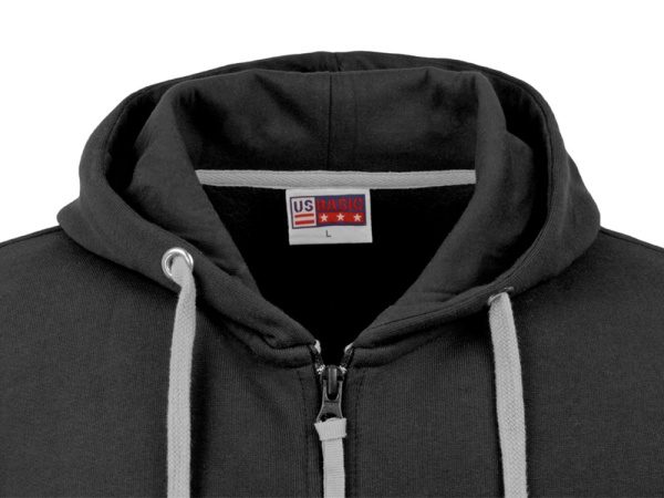 Толстовка на молнии "Perform" мужская, Размер XL, Цвет черный