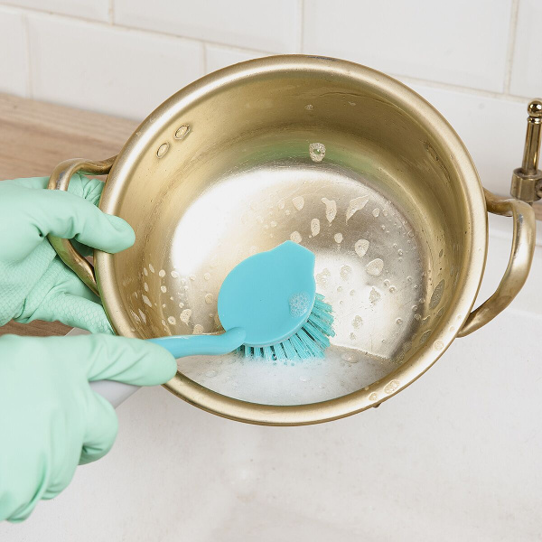 Еврощетка для мытья посуды круглая, 27*6*2,5 см