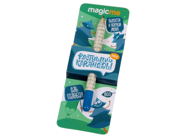 «Растущий карандаш» mini с семенами ели голубой, Цвет серый/голубой