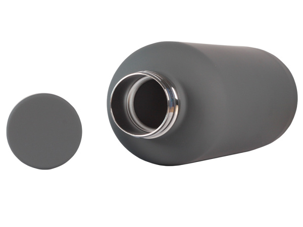 Вакуумная термобутылка ODIN, soft-touch, 550 мл, Цвет тёмно-серый